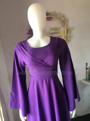Two Piece for Muslim Women, Flared Gown and Hijab