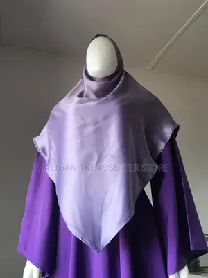 Two Piece for Muslim Women, Flared Gown and Hijab