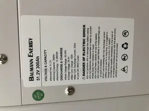 Buamann 15.36kwh 300ah 51.2v With 5yrs Warranty