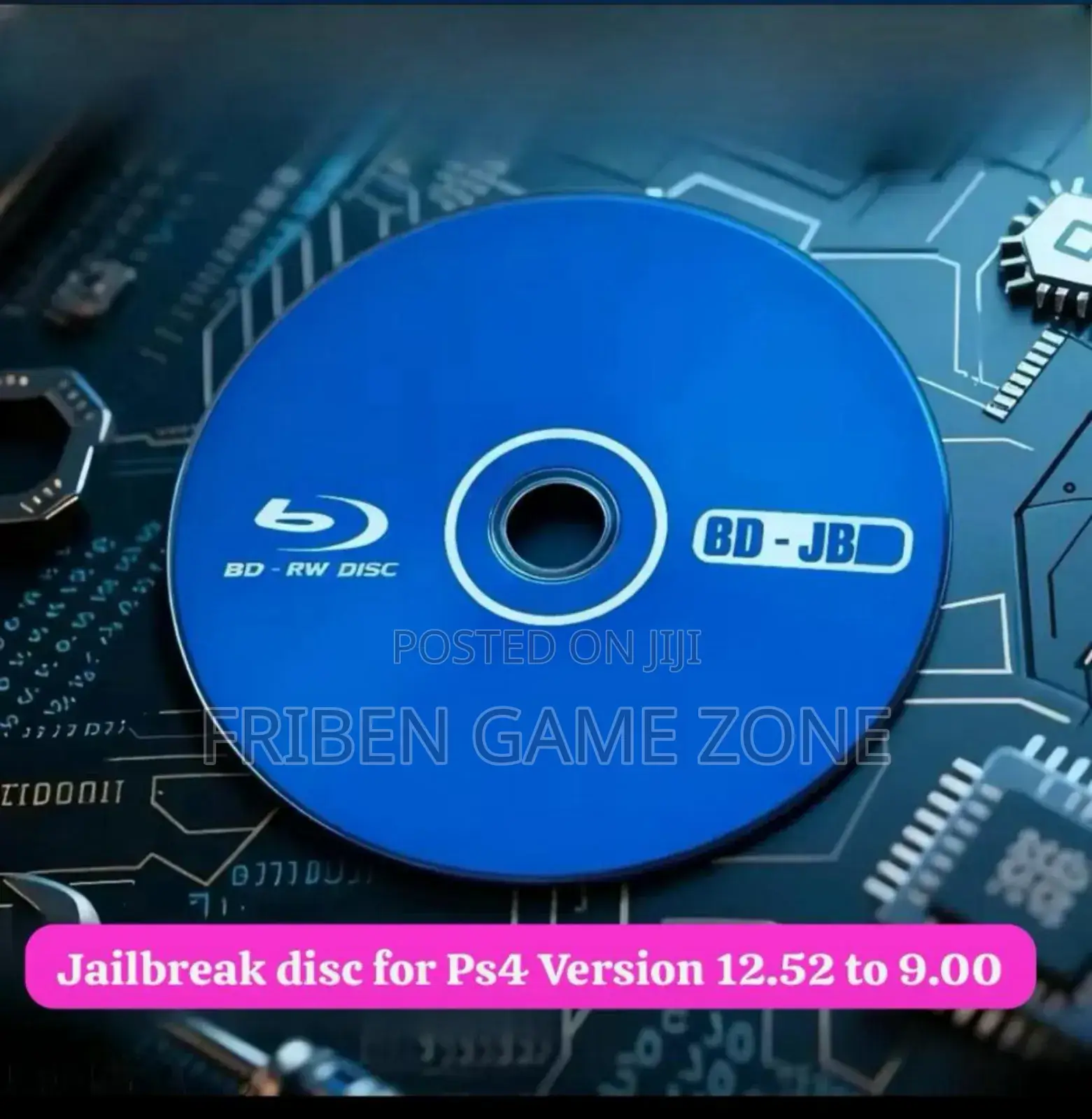Jailbreak Loadable Disc for Ps4 Version 9.00 to 13.00