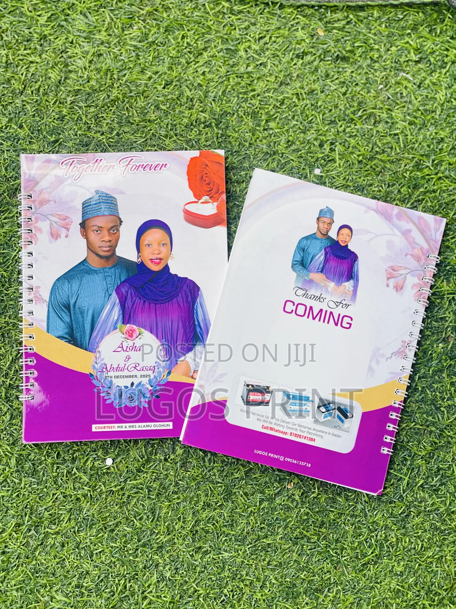 Birthday/Wedding Jotter