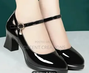 Mid - Year Promo: New Black Glossy Women's Shoes. Size 40
