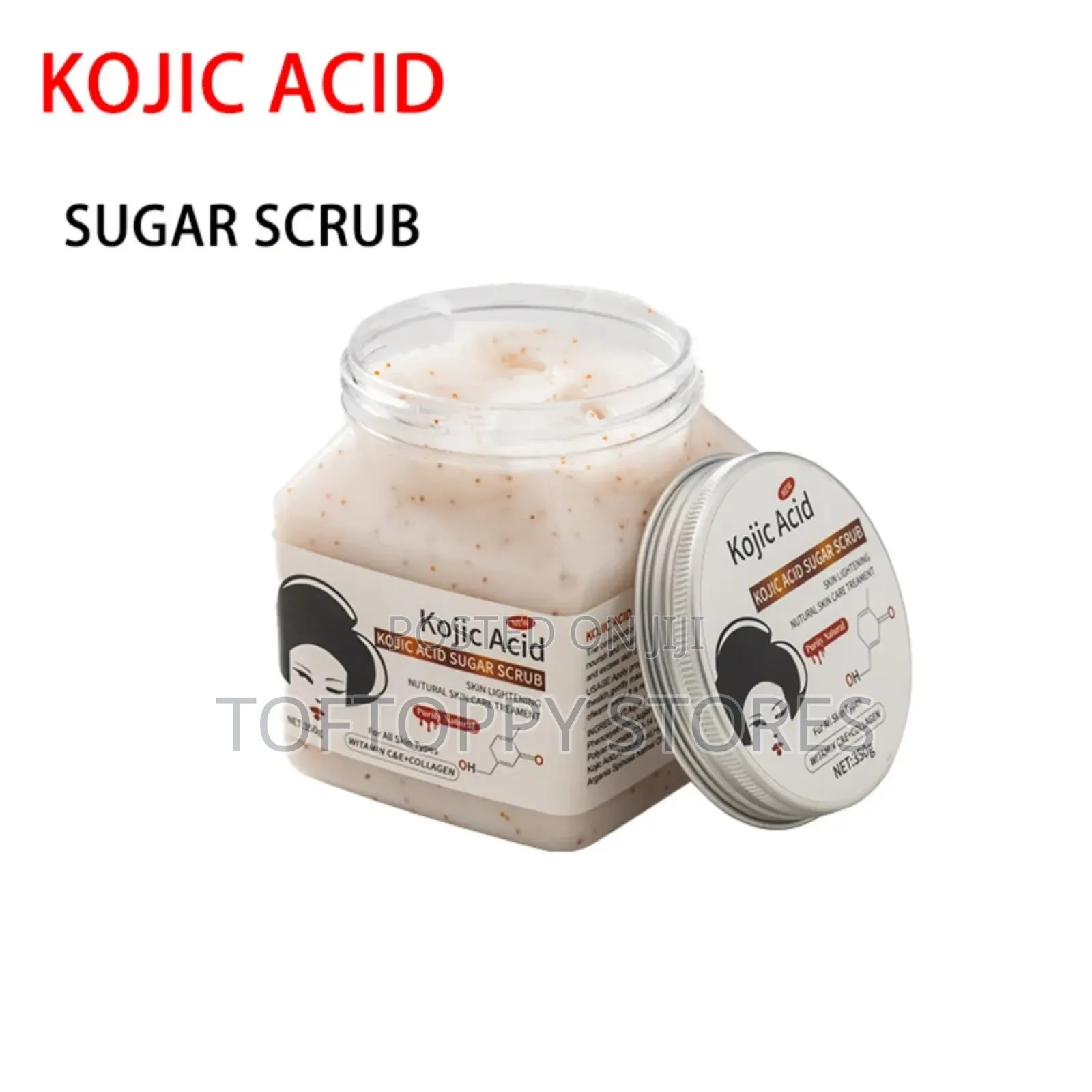 Kojic Acid Sugar Scrub for Glow Skin