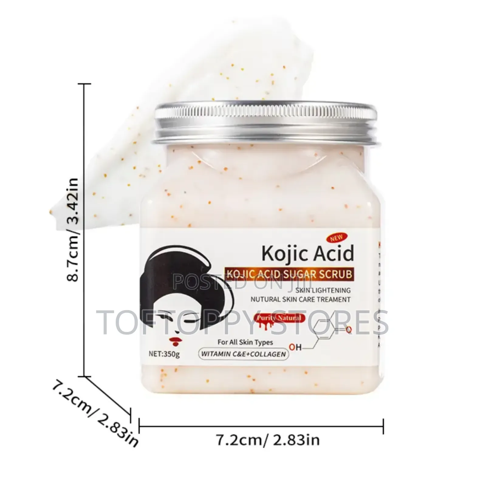 Kojic Acid Sugar Scrub for Glow Skin