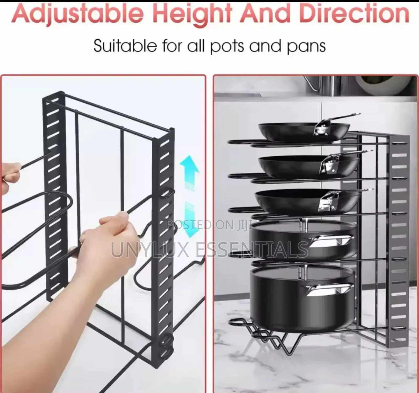 5 Tiers Pan Pot Organizer Rack