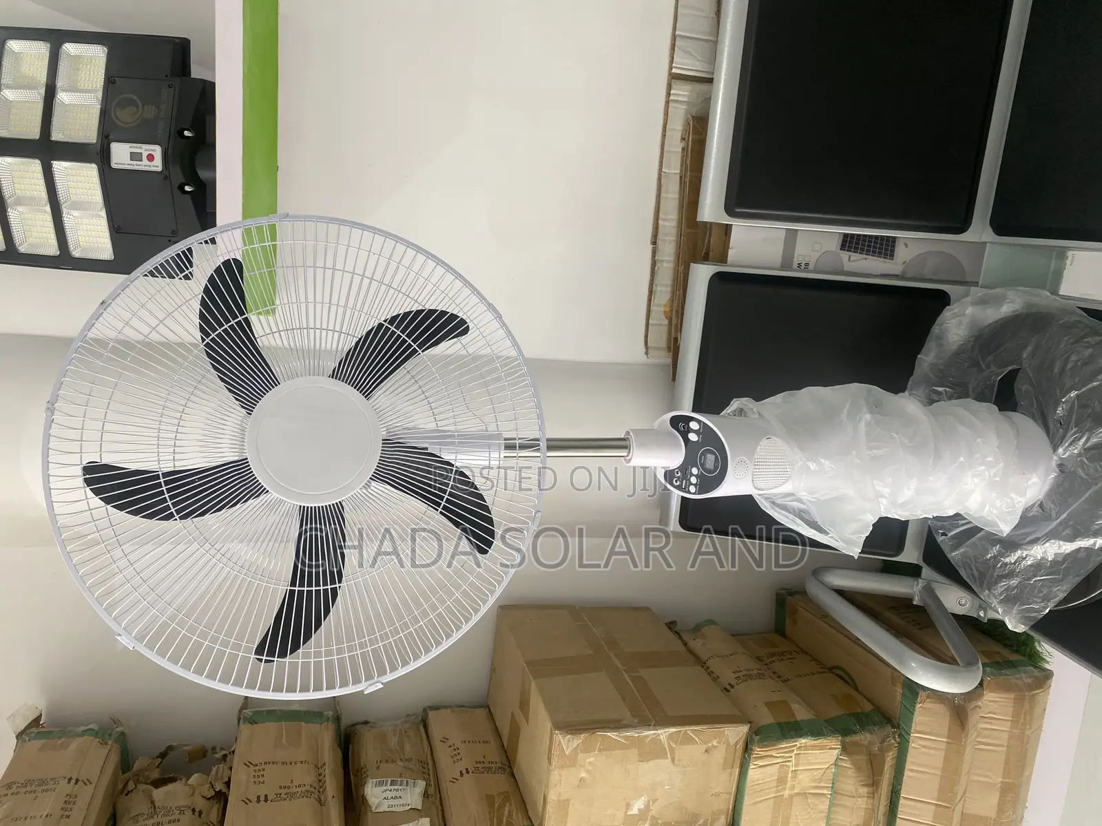 Rechargeable Solar Fan