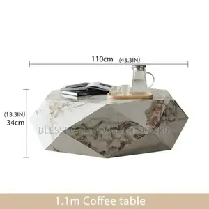 Marble Diamond Cut Coffee Table