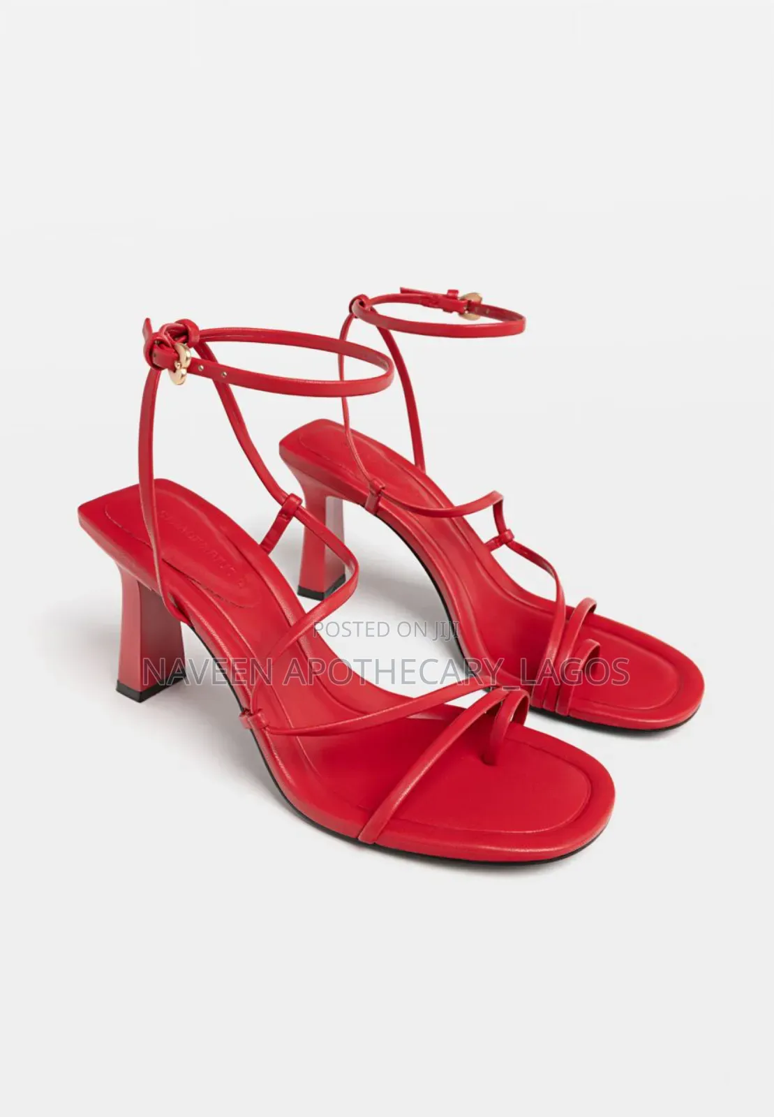 Red Block Heel Sandau