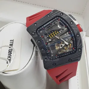"Richard Mille Inspired Rubber Strap Automatic Watch