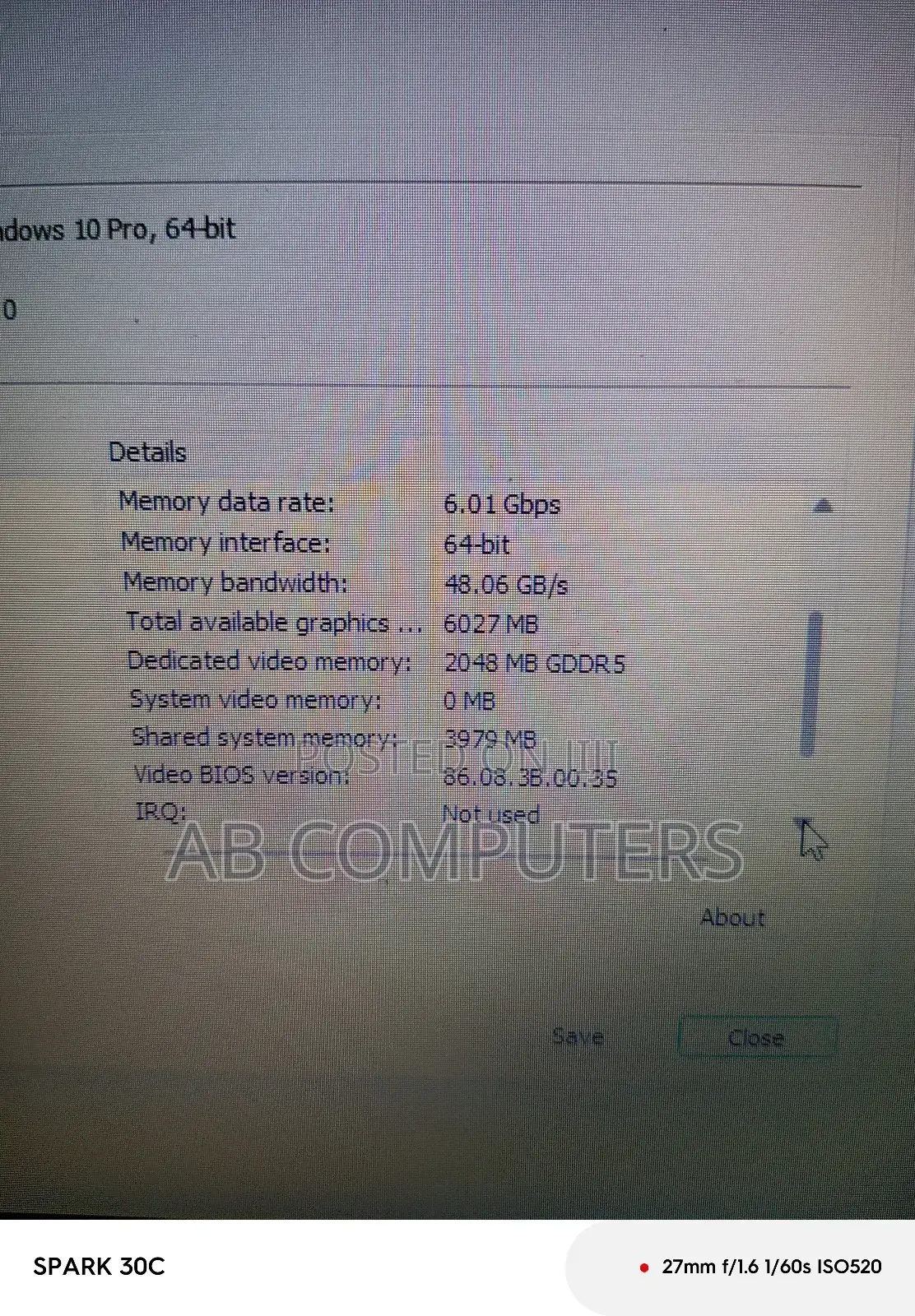 Laptop Dell Inspiron 15 3593 8GB Intel Core I5 SSD 256GB