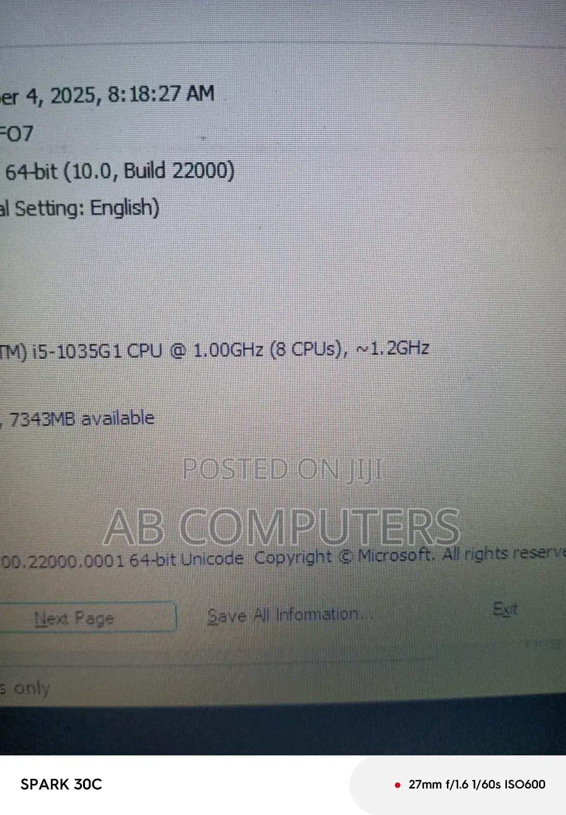 Laptop Dell Inspiron 15 3593 8GB Intel Core I5 SSD 256GB