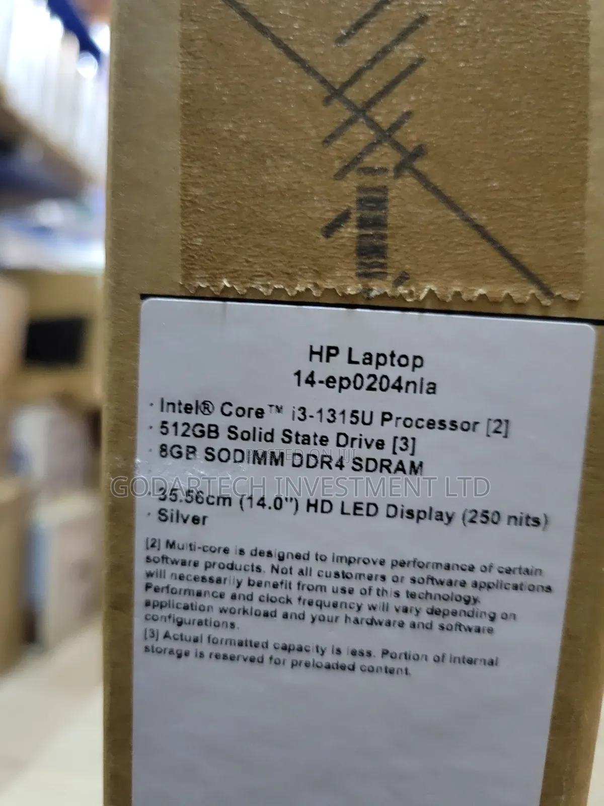 New Laptop HP 14S 8GB Intel Core i3 SSD 512GB