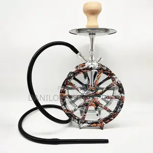 Wheel Design Acrylic Hookah Shisha Pot