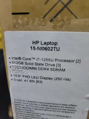 New Laptop HP 15s 16GB Intel Core i7 SSD 512GB