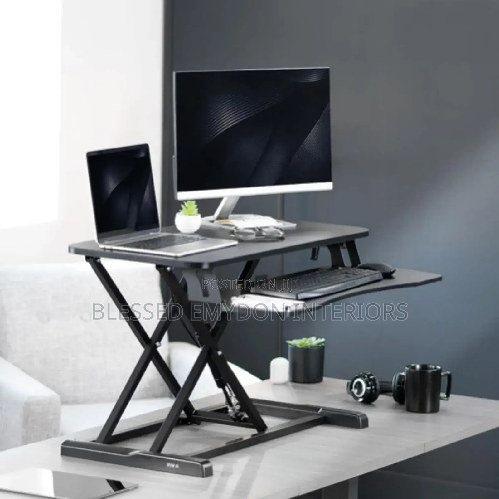 32 Inch Desk Converter, Sit to Stand Riser