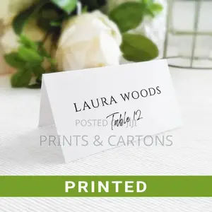 Printed Table Tag for Offices