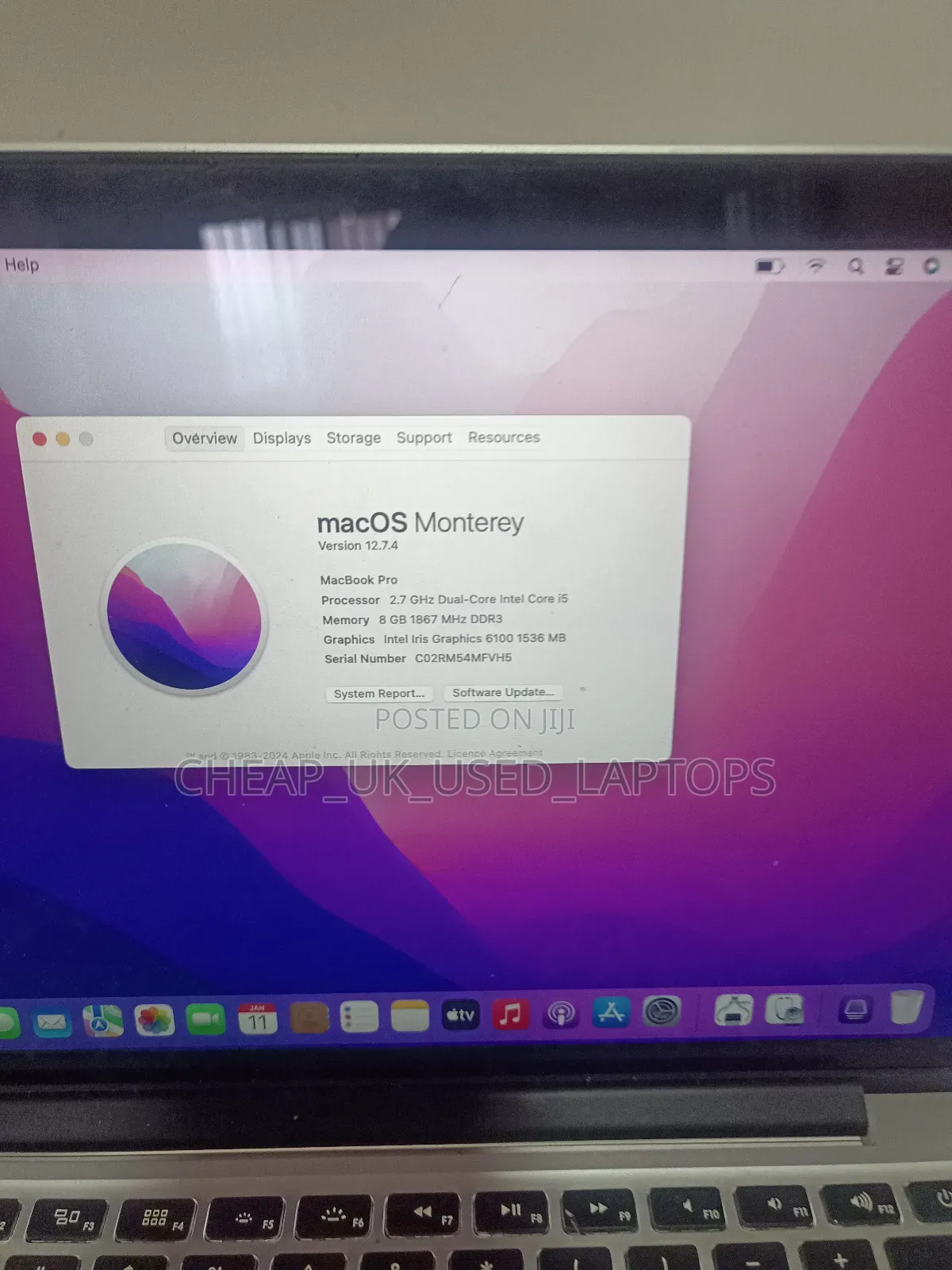 Laptop Apple MacBook Pro 2015 8GB Intel Core I5 SSD 256GB
