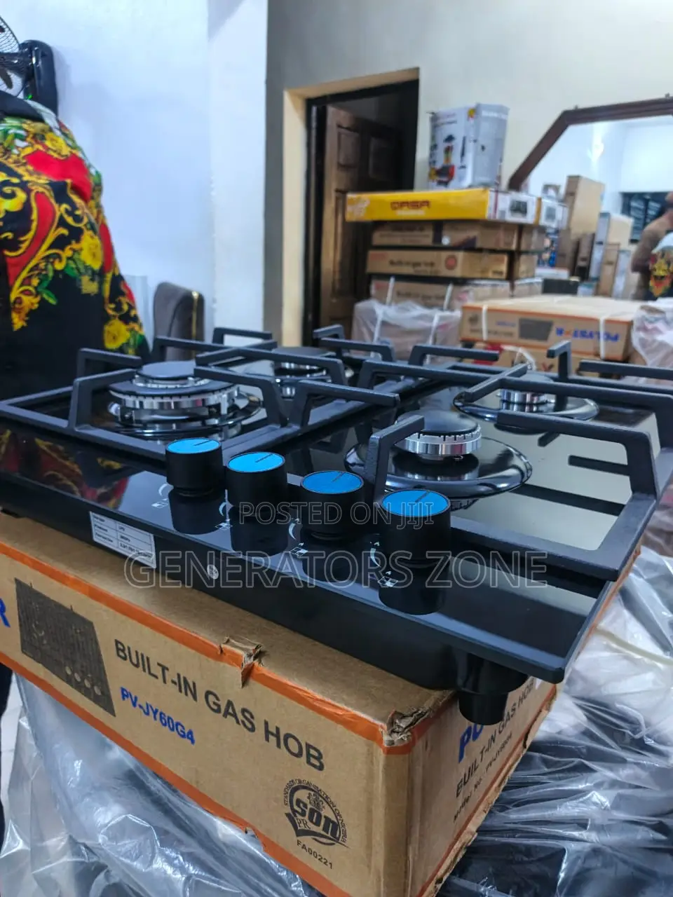 Polystar Pv-Jy60g Fixed Gas Hob Four Burner Type