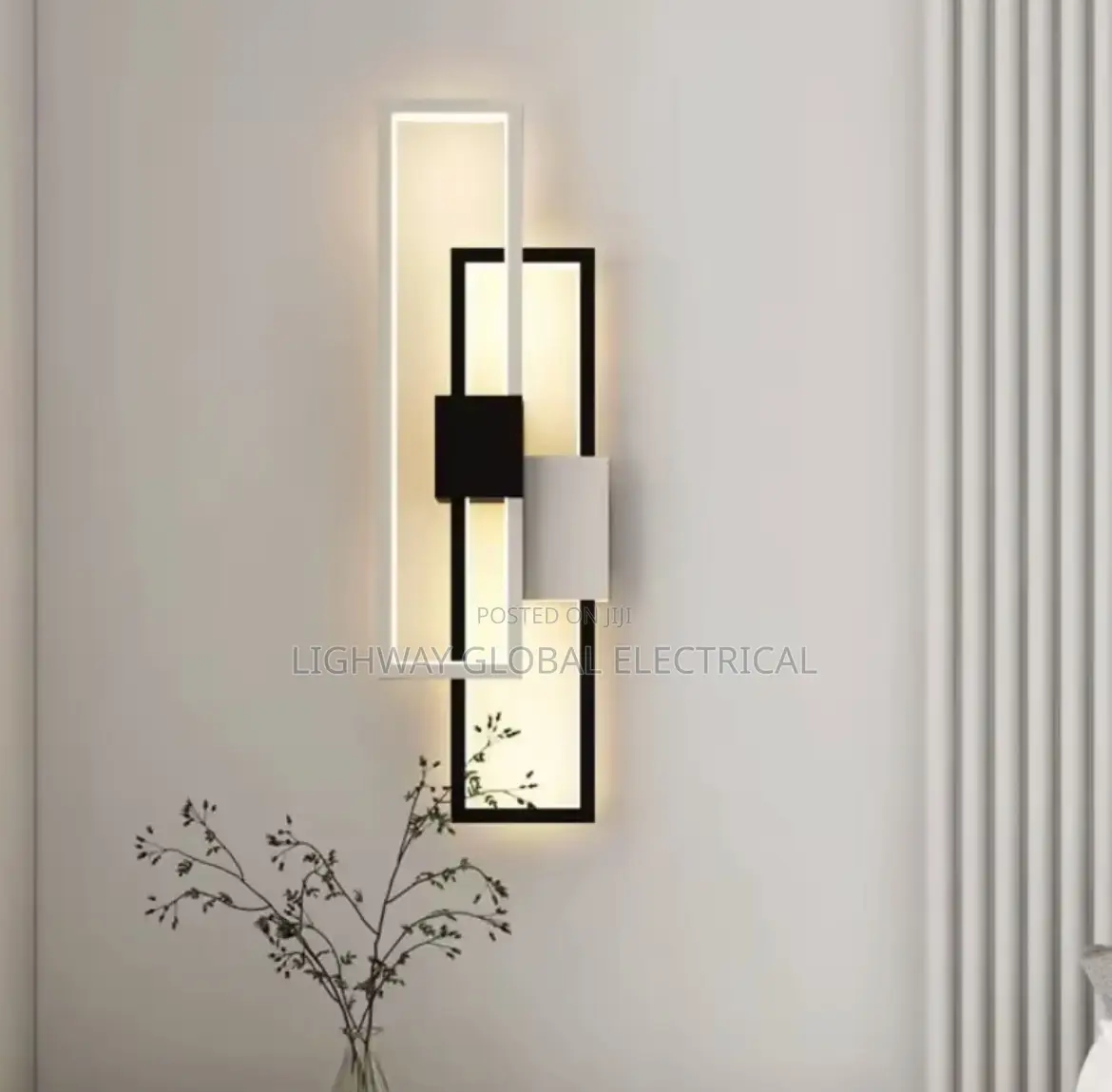 Modern Simple Long Square Porch Wall Lamp