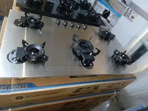 Stainless Steel 5 Burners Built-in Flip Up