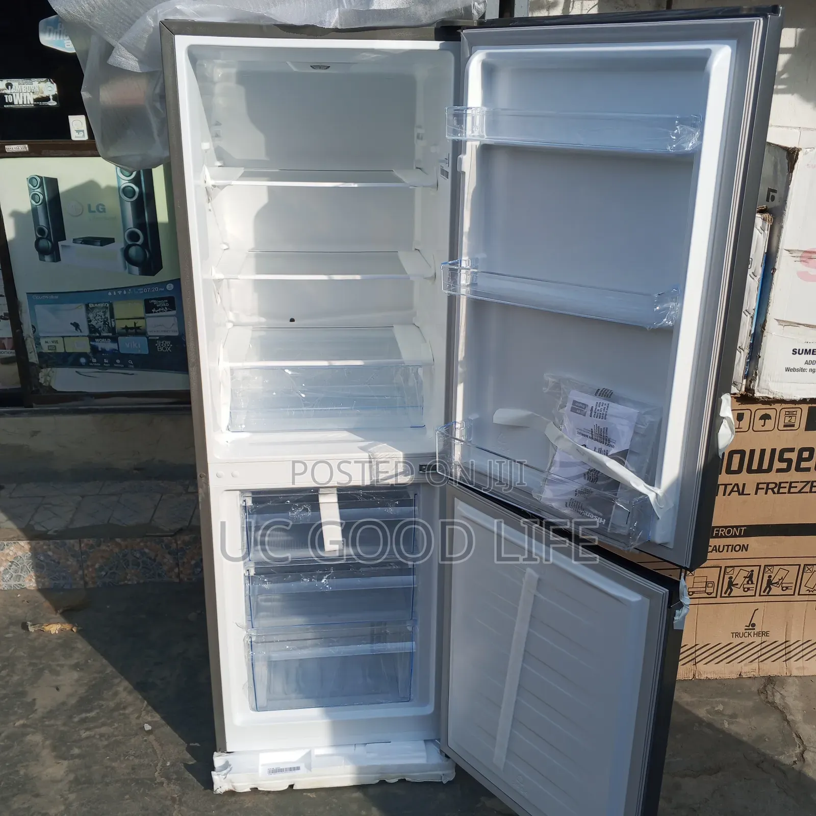 Double Door Hisense Standing Fridge