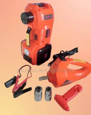 4 in 1 -12v Electric Car Jack 5 Ton, Impact Wrench Inflator Pump