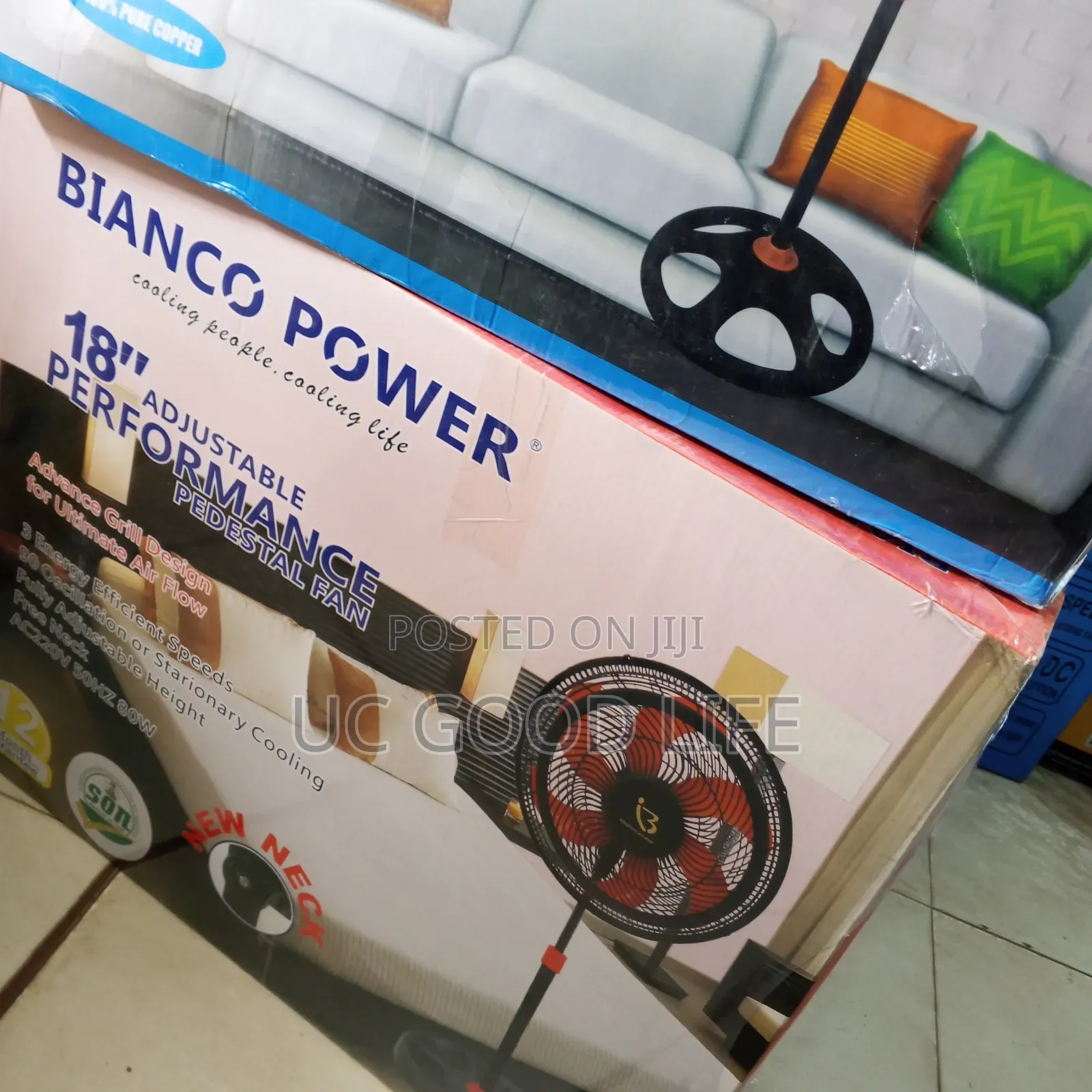 Bianco Power Standing Fan