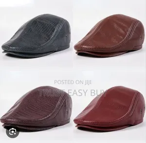 Brand New Mens Leather Papas Cap