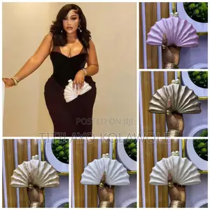 Luxury Shell Marble Clutch