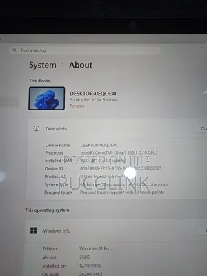 Laptop Microsoft Surface Pro 10 32GB Intel Core Ultra 7 SSD 1T