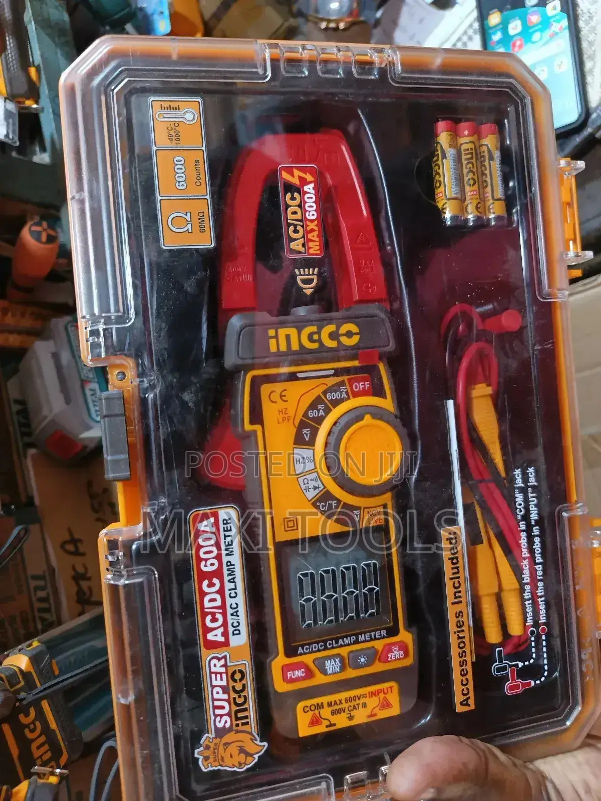 Ingco Ac/Dc Clamp Meter 600ams