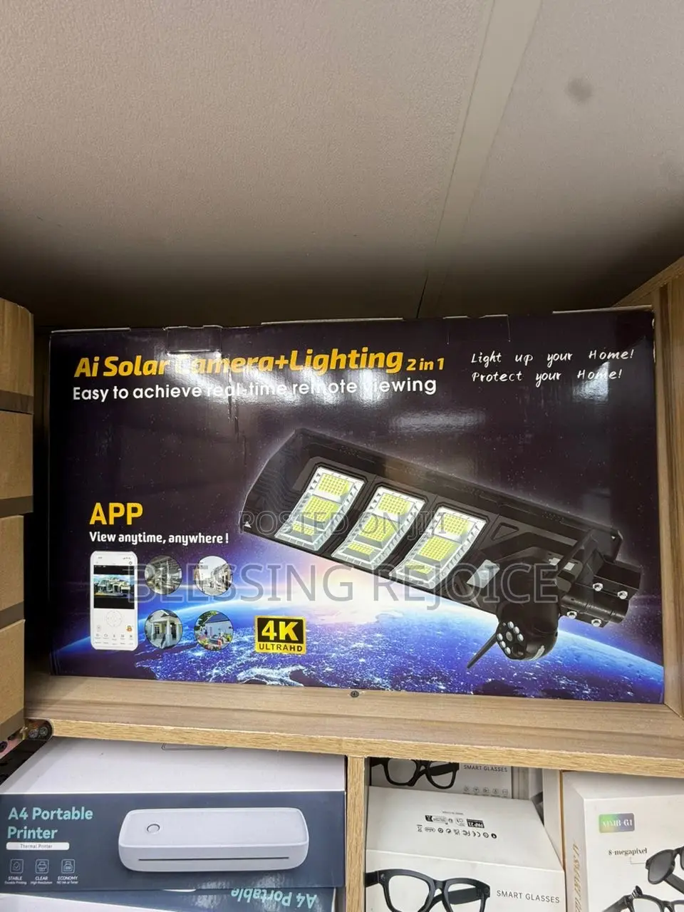 Ai Solar Camera With Lighting 2 in 1