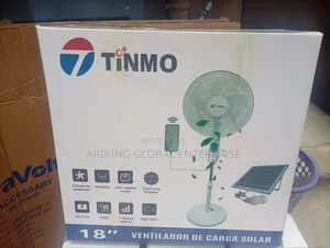 Dual Power Ac/Dc 18"Solar Rechargeable Fan