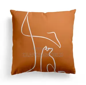Square Shape Abstract Throw Pillow
