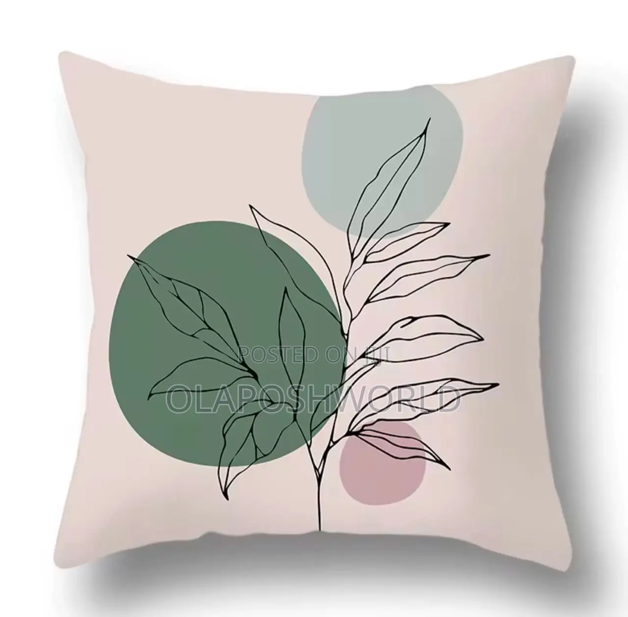 Square Shape Abstract Throw Pillow