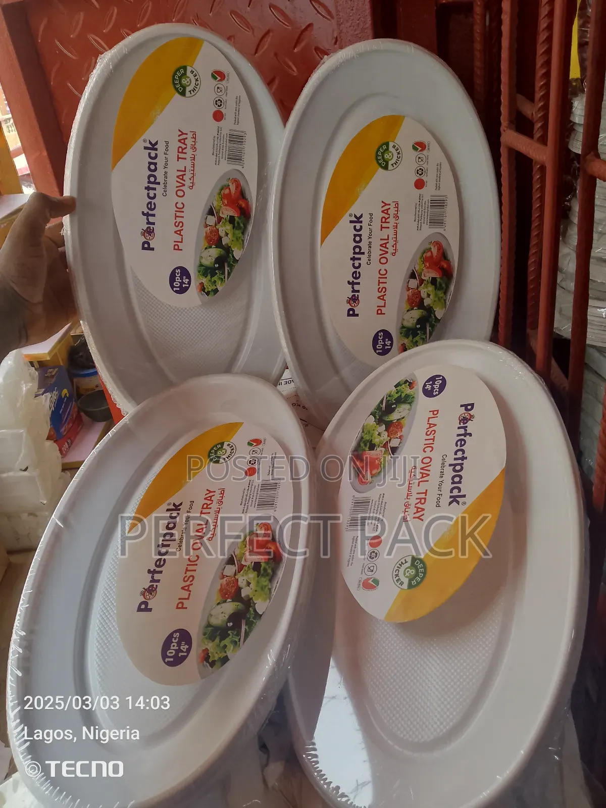 White Plastic Tray