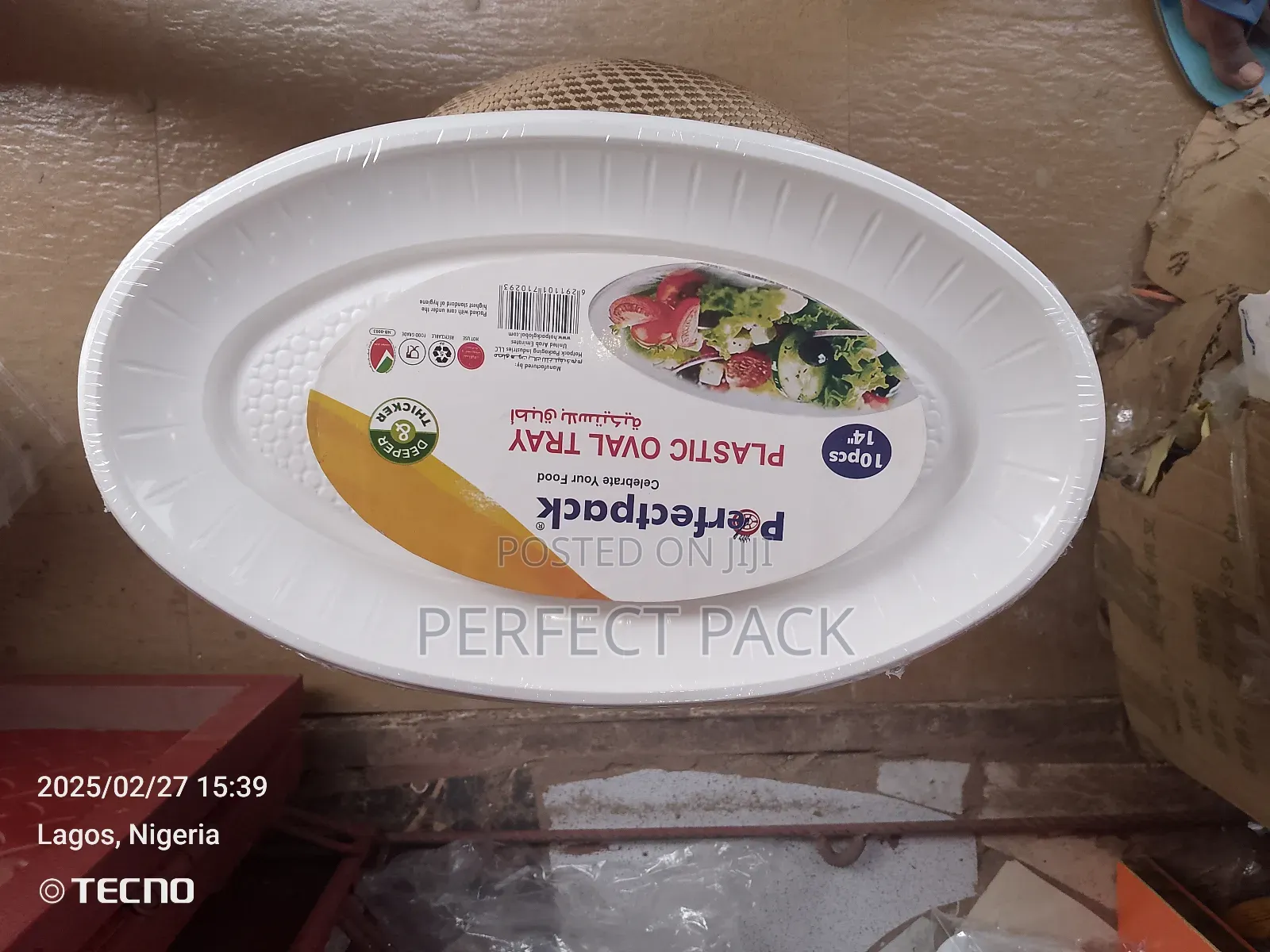 White Plastic Tray