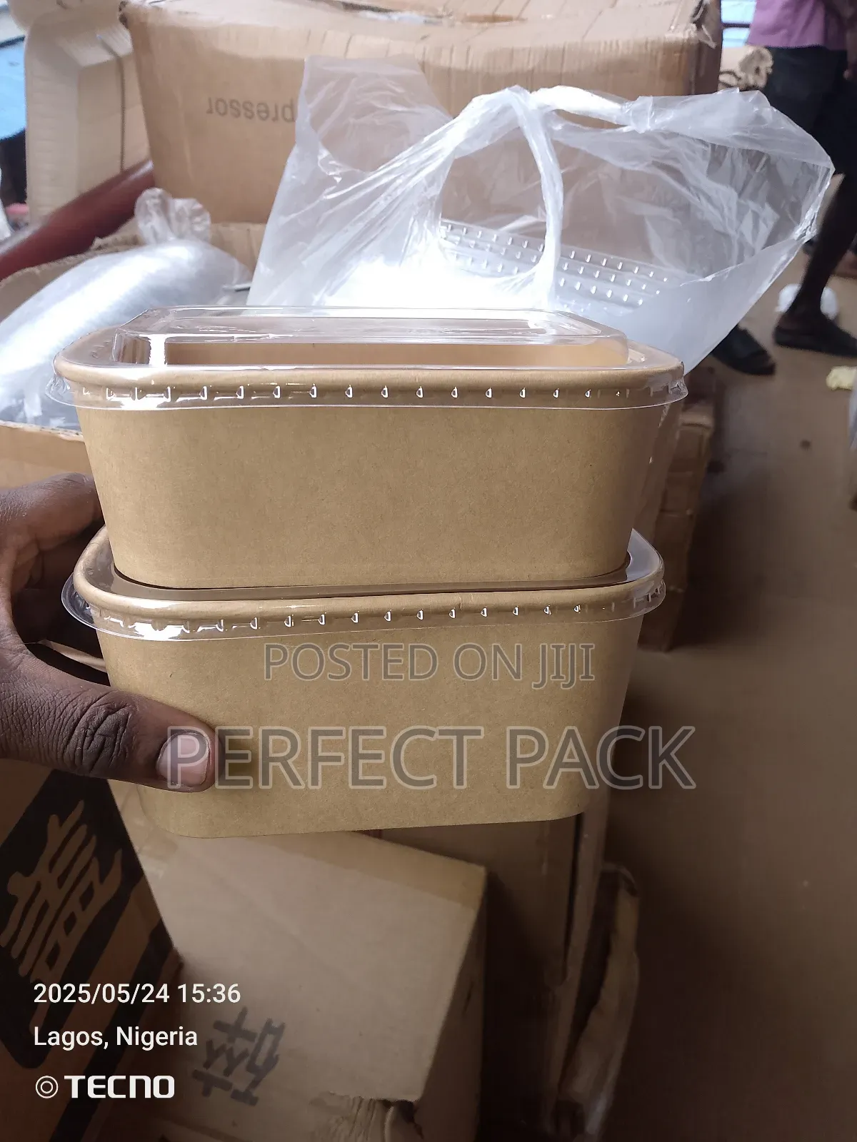 Rectangle Kraft Bowl