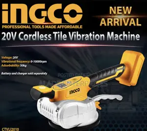 Ingco 20v Lithium-ion Cordless Tile Vibration Machine