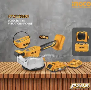 Ingco 20v Lithium-ion Cordless Tile Vibration Machine