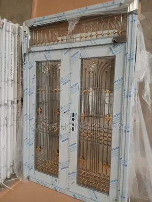 5ft By 8ft Extra Height Gold Glass Entrance Door