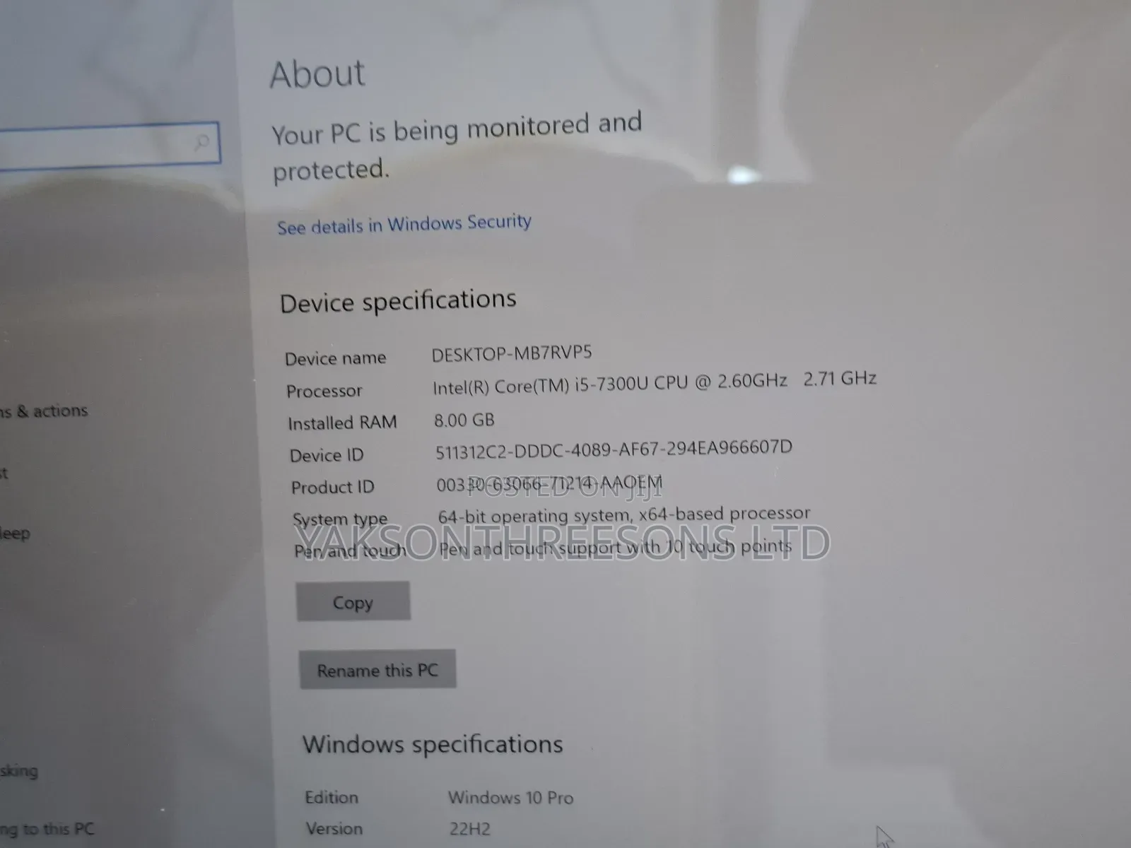 Laptop Microsoft Surface Pro 8GB Intel Core i5 SSD 256GB