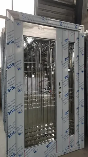 Silver Glass Door