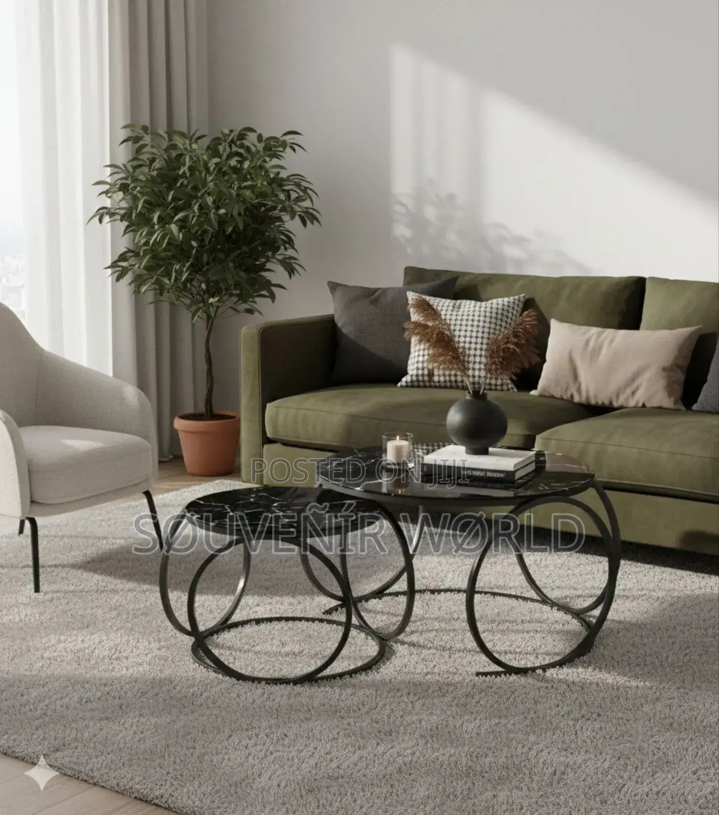 Nordic Glass Twin Table