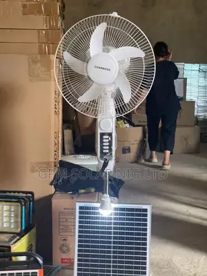 Solar Rechargeable Standing Fan