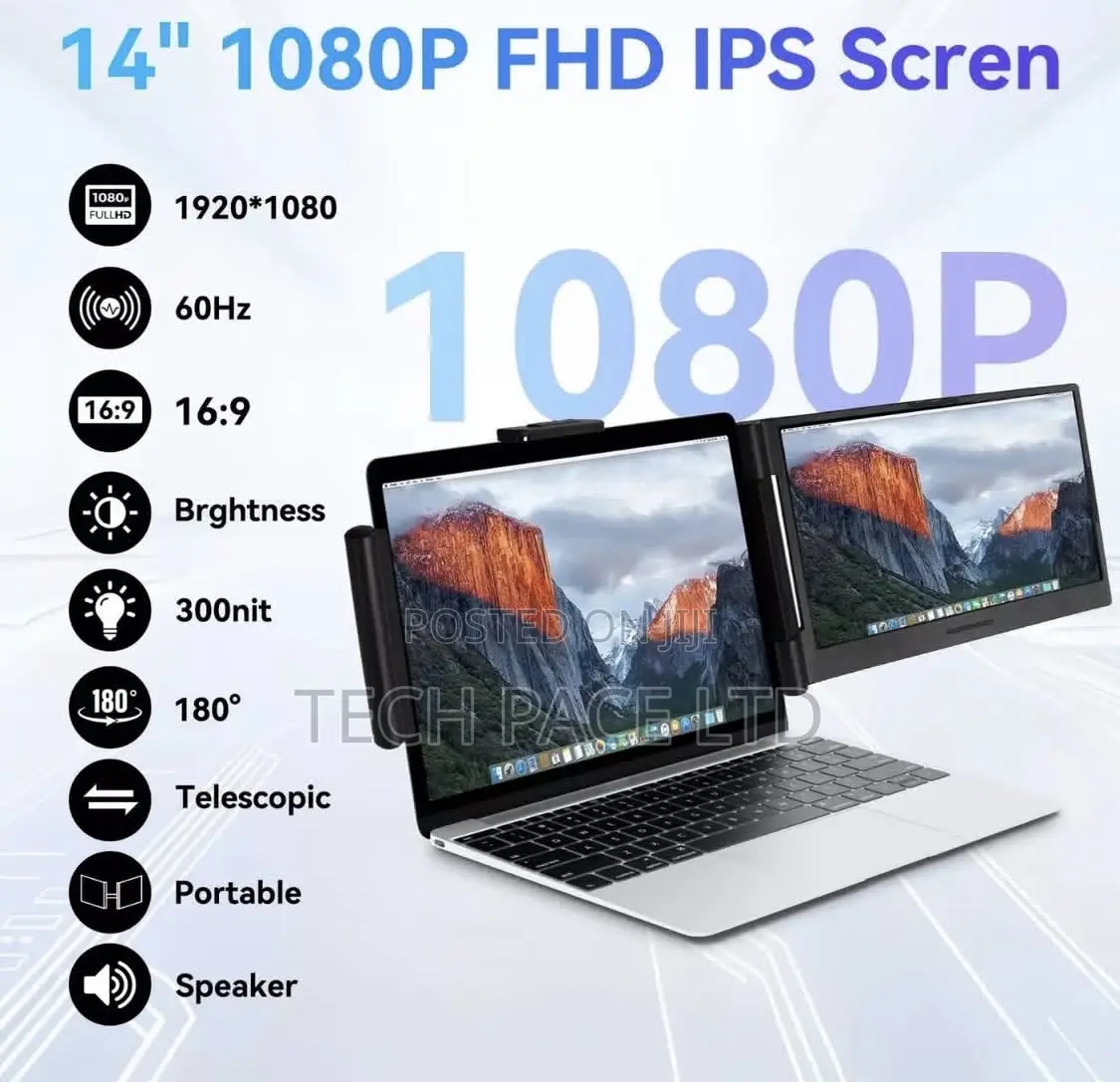 Portable Monitor Extender, Triple Screen Display