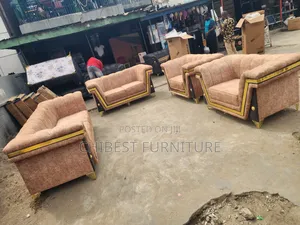 7 Seaters Upholstery Padded Sofa Couch.