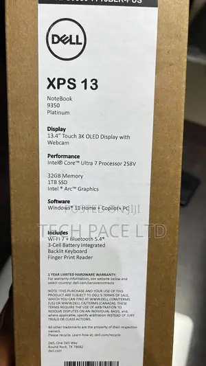 New Laptop Dell XPS 13 (9350) 32GB Intel Core Ultra 7 SSD 1T