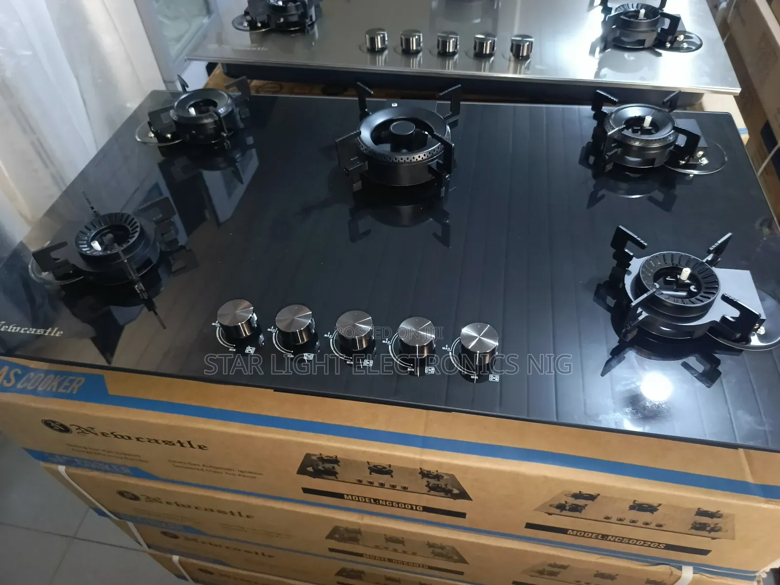 5 Burners Cooker Built-in Flip