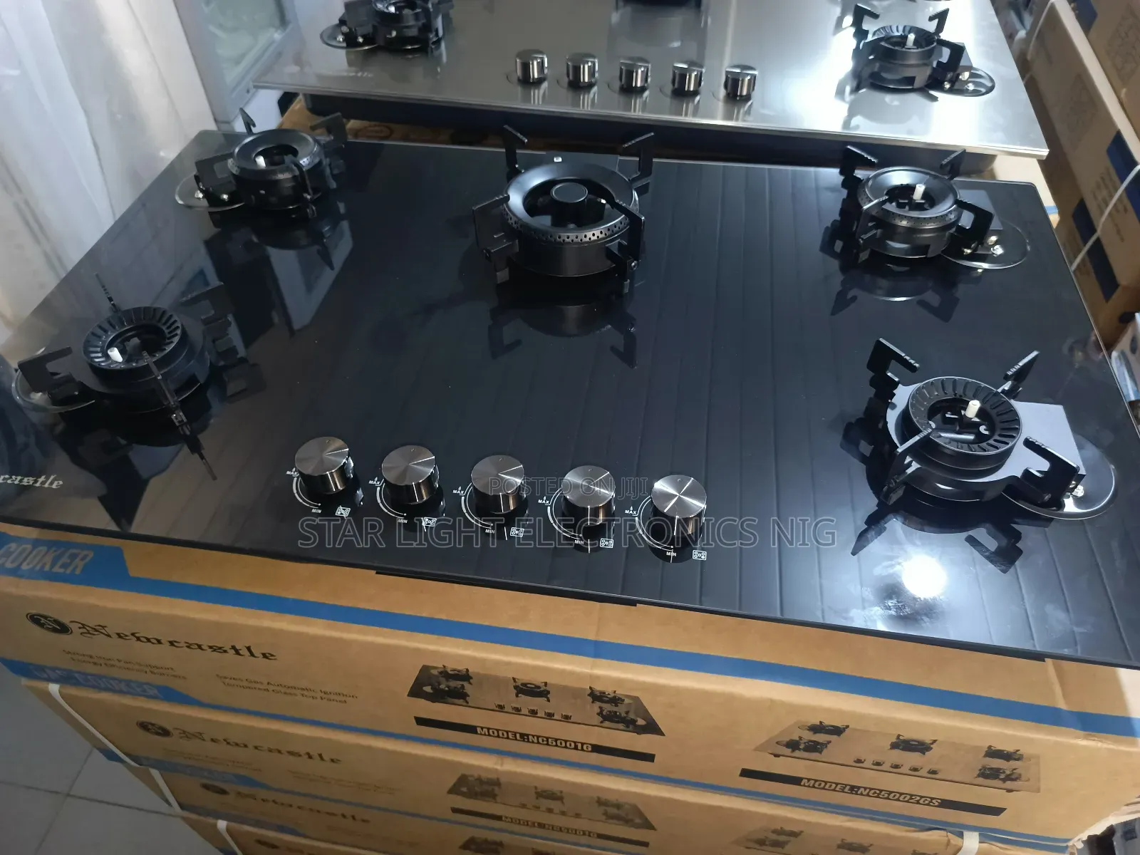 5 Burners Cooker Built-in Flip